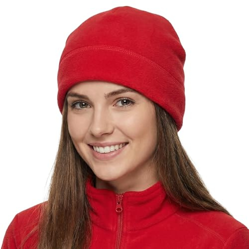 Winter Warm Wintermütze für Damen und Herren, Unisex Solid Outdoor Sport Radfahren Mütze Fleece Ski Beanie Skull Cap