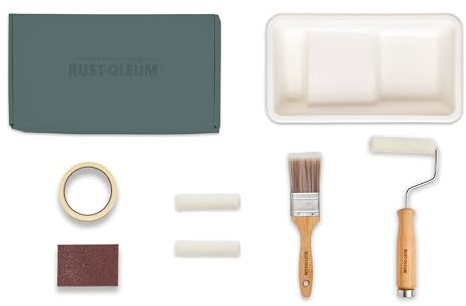 Rust-Oleum Ready to Roll - Eco Paint Kit (Small) - Bathroom Tile Satin Ocean Blues