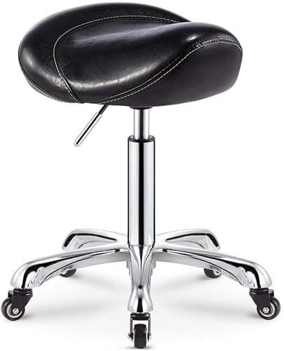 Hocker mit Rollen, Rollhocker, Salon, robust, hydraulisch, für Geschäft, Gitarre, Labor, Tattoo, Werkbank, medizinischer, Verstellbarer Drehhocker (Stil Nr. 2)