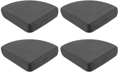 QUARKZMAN Eckenschutz Kantenschoner Möbel Tisch Eckschützer Kleber Weich Silikon Schwarz 30x30x9mm 56 STK