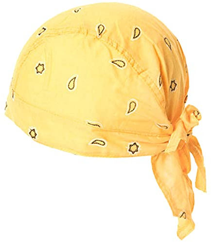 EMMEBi bandana bambino neonato cotone estivo (Giallo)
