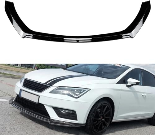 Front Bumper Spoiler Lip Splitter For Seat Leon MK3.5 2017-2020