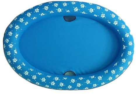 BELLIFFY Pet Inflatable Pool Dog Cat Floating Mat Portable Foldable Pet Swimming Pool Dog Inflatable Float