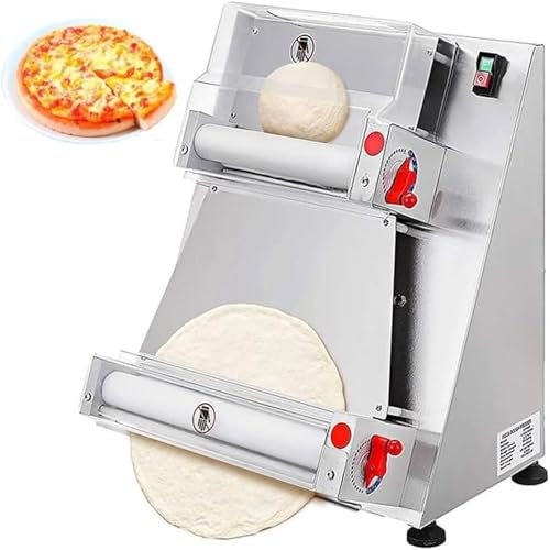 DPLXQPP 600w Electric Pizza Press Machine - Automatic Dough Press for Pizza and Cakes - 30/40cm Pasta Maker for Rolling Dough,30cm-220V