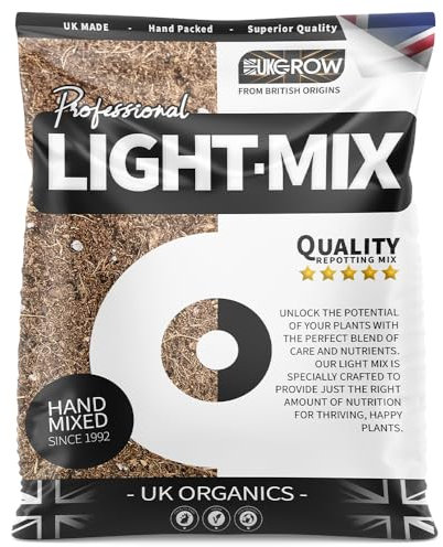 UKGROW All Mix Soil - 100% Natural Organic Potting Soil for Healthy Plants - Nutrient-Rich Compost for Indoor & Outdoor Gardening - Ideal for Vegetables, Flowers, Herbs, & More (1 Litre)