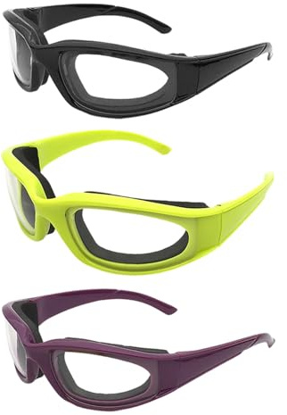 3 Pieces of Onion Chopping Glasses, Kitchen Goggles, Splash Protection Glasses, Kitchen Gadgets, Creative Eyewear Tools