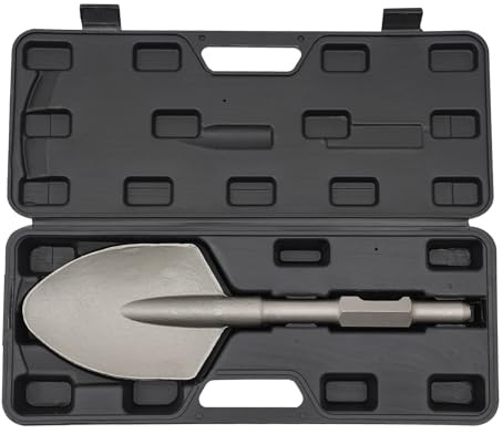 TaNeHaKi Burin à pelle, bêche en argile, marteau de démolition, burin large pour marteau de démolition, marteau perforateur pour enlever le béton et la maçonnerie
