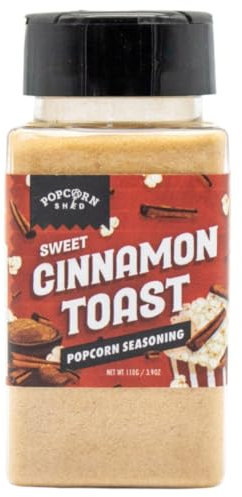 Cinnamon Toast Popcorn Seasoning, DIY Popcorn Seasoning, Movie Night, Make Your Own Popcorn at Home, Low Calorie Snack, Fun for Kids, 110g