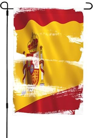 Spanische Flagge, 30,5 x 45,7 cm, dekorative doppelseitige Flagge, Outdoor-Gartenflagge, perfekt für Terrasse, Schlafzimmer und Garten
