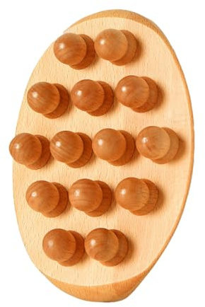 Massagebürste - Cellulite -Behandlung Pinsel | Holz -Kopfhaut | Massagegerät | Holzhandbürste | Bambus -Paddel Haarbürste | Trockenmassage und Cellulite Reduktion | Körperformung Pinsel Han