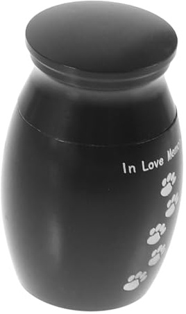 VERDANVERSE Urne Funéraire pour Chat Et Chien Contenant Cendres Souvenir Compact Design Décoratif Couvercle à Vis