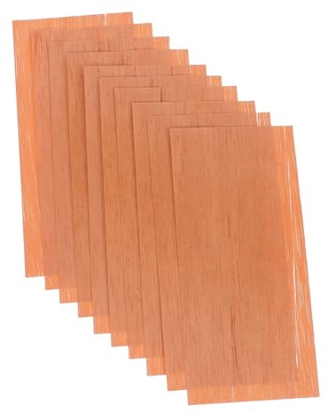 HONITANO 10pcs Spanish Cedar Sheets 150x65mm 0.3mm Thickness Cigar Box Wood Chips Humidor Accessories for Cigar Moisturizing and Fragrance Enhancement