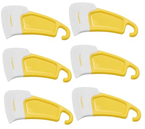 KITANDOVE 6 pièces Lot de Grattoirs Silicone Alimentaire pour Nettoyage de Casseroles Ustensile Cuisine Antiadhésif Résistant à Haute Température Spatules Légères et Ergonomiques pour