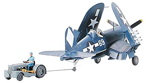 Tamiya - 61085 - Maquette - Corsair F4U-1D et Tracteur Pont - Echelle 1:48, Blue