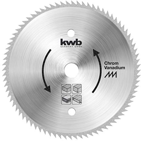 kwb 170mm Circular Saw Blade, Made in Germany, Fine Cuts for Wood Panels, Softwood