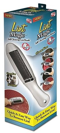 Novel Brands Magic: Self Cleaning Lint Brush, White, 1 Pack