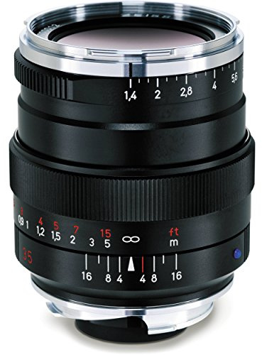 ZEISS Ikon Biogon T ZM 2.8/21 Super-Weitwinkel-Kameraobjektiv für Leica M-Mount Entfernungsmesser, Schwarz