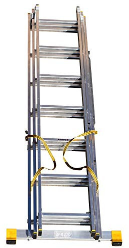 Ausziehleiter mit 3 Elementen und integrierter Stabilisierung, 7,11 m (3.99m)