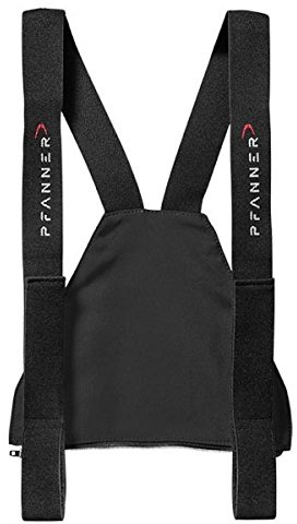 Pfanner Zip-Latz für Schnittschutzhosen mit Nierenschutz, Farbe:schwarz, Größe:2