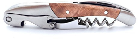 Sacacorchos profesional, abrebotellas, para botellas de vino, de la marca Casparo, Edelweiß