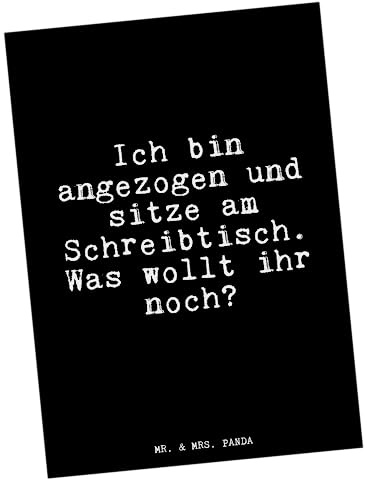 Mr. & Mrs. Panda Postkarte Ich bin angezogen und... - Geschenk, Ansichtskarte, Kollegin, Sprüche, Kollege, Postkarten, Schreibtisch, Chef, Fotokarte, Chefin, Grußkarte, Ansichtskarten