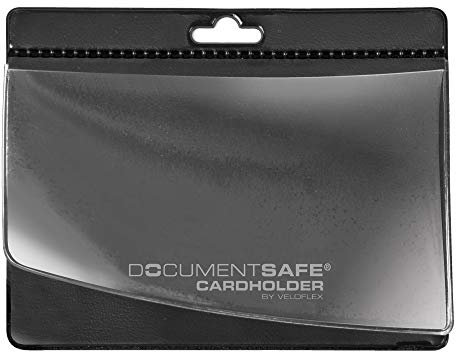 VELOFLEX 3261800 - Document Safe Cardholder-Schutzhülle, für 1 Ausweis, 95 x 75 mm, PVC und Spezialfolie, 1 Stück