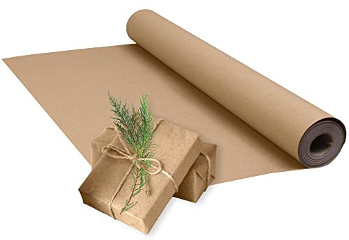 Triplast Brown ECO Kraft Paper (500mm x 20m) - Eco-Conscious & Recyclable - Multipurpose Wrapping Paper Roll with a Premium & Rustic Finish - Ideal for Gift Wrapping, Parcel Packing, Arts & Craft