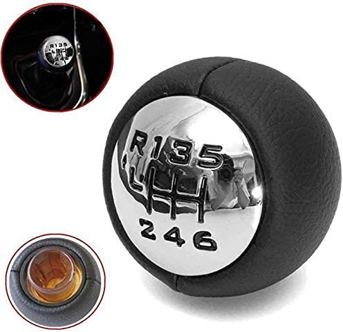 Riloer - Pomo de palanca de cambios para Peugeot 307 308 3008 407 5008 807