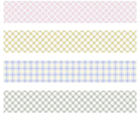 4 teile/satz Nettes Gitter Streifen Washi Tape Masking Tape Dekoratives Klebeband Aufkleber Scrapbooking Tagebuch Schreibwaren-4