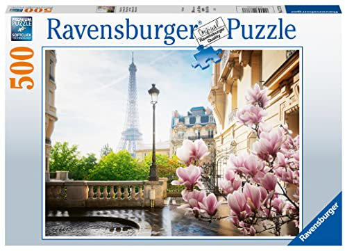 Ravensburger Puzzle 17377 Frühling in Paris - 500 Teile Puzzle für Erwachsene und Kinder ab 12 Jahren, White