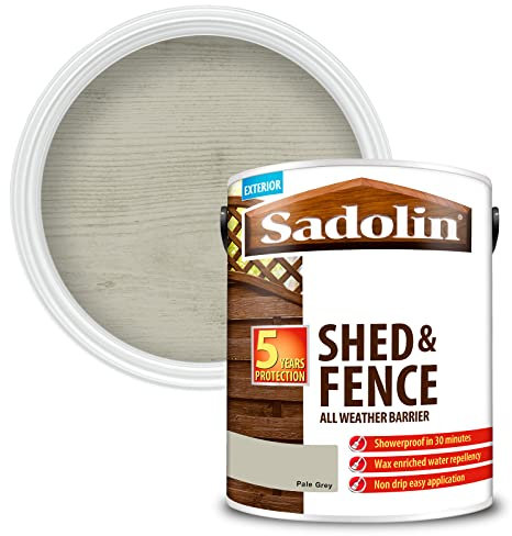 Sadolin Shed and Fence Protector All Weather Barrier - Pale Grey - 5L