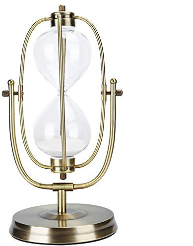 Sanduhr-Timer, Sanduhr, 30 Minuten, Sanduhr-Ornament, Metall, Glas, Basteln Für Zuhause, Büro, Studium, Dekoration, Studenten-Geschenk
