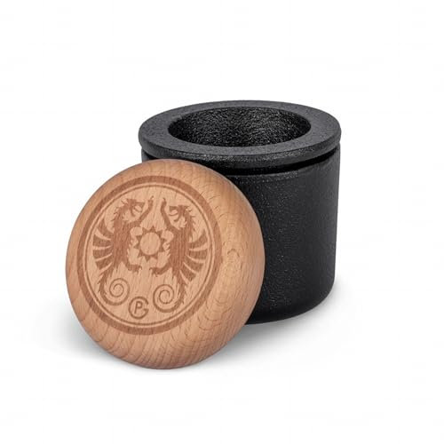 Petromax Handmörser aus Gusseisen – Kleiner Helfer für frische Aromen. Zum Mahlen & Aufbewahren von Gewürzen & Kräutern.