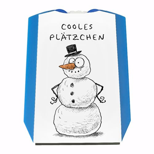 speecheese Cooles Plätzchen Parkscheibe mit Schneemann eine dekorative Parkscheibe für das Auto lustige Schneemann Cartoon-Stil Männer Weihnachten Comic Eiskratzer Kritzel Witz Zeichnung