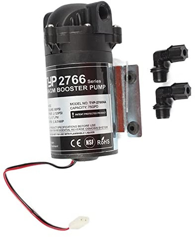 RO-Wasserfiltersystem RO Wasserfilter Teile 24vDC Wasserpumpe Hochdruckverstärker 75/100 GPD Maschine Erhöhen Sie den Druck der Umkehrosmoseanlage 2766NA Für Küche, Badezimmer, Wohnmobil oder Büro