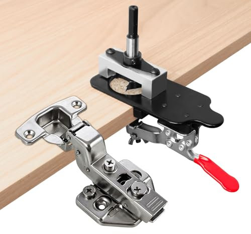35mm Concealed Door Hinge Jig, Accurate Locking Cabinet Hinge Drill Jig for Door Concealed Installation Household Tools, Hole Opener