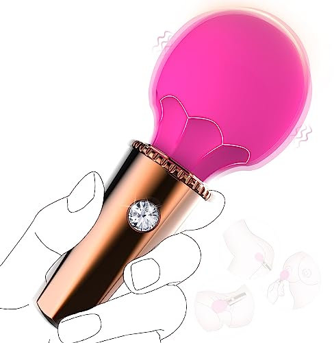 Mini Vibrator für Frauen - Leises und Starkes Massagegerät - Sexspielzeug mit 7 Vibrationsmuster und 7 Geschwindigkeitsstufen - Kabelloser Dildo für Klitoris, G Spot