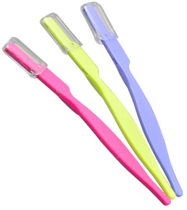 GANAZONO 3pezzi Rasoio Portatile Per Sopracciglia in Acciaio Inossidabile Rifinitore Per Sopracciglia Modellatore Per Kit Strumenti Per Per Viaggio e Borsa Del