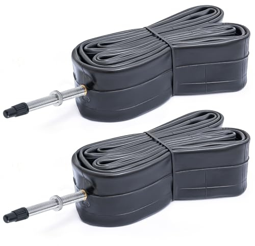 FengCan 700x35/43C Fahrradschläuche Kompatibel 28x1,40 700x35C 28x1,50 700x38C 28x1,60 700x40C Schläuche, 28 Zoll Schläuche ETRTO 35/45-622, FV60mm Presta Ventil