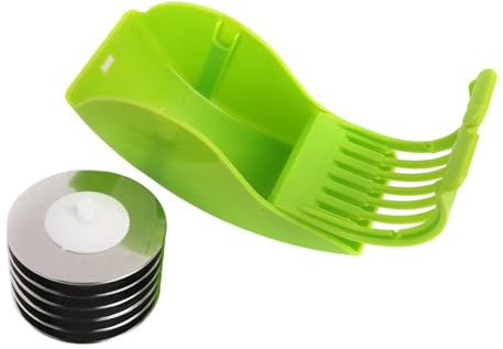 PANGBOER Six Wheel Vegetable Choppers For Efficient Onion Garlic Slicing With Nonrust Steel Roller And Slip Resistant Grip