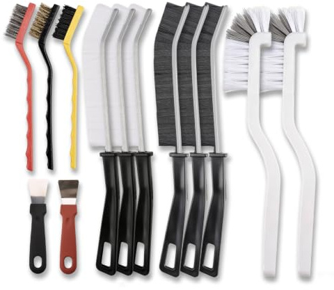 SI FANG 13PCS Crevice Cleaning Brush Set for Small Spaces | Groove Gap Cleaning Brush For Bathroom Kitchen Window,Multifunctional Cleaning Tools