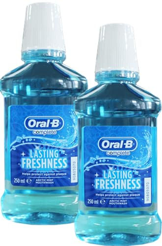 Complete Care Mouthwash, Advanced Protection for a Healthier, Fresher Smile, Antibacterial Caring & Cleansing Mouthwash with 10-in-1 Benefits, Arctic Mint-Flavoured to Freshen Breath 2X 250ml