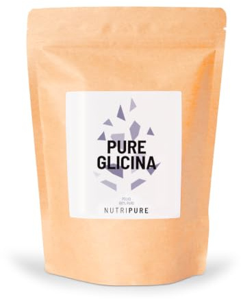 Glicina Pura | 100% Vegana | Aminoácido Esencial | Ideal para Reconstrucción de Colágeno Articulaciones y Tendinitis | Sin OGM, Sin Aditivos | 31 Dosis | Sobre 310g | NUTRIPURE