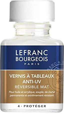 Lefranc Bourgeois Additif - Vernis Mat à Tableau Anti Uv Flacon 75ml