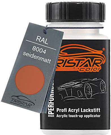 TRISTARcolor RAL 8004 Kupferbraun seidenmatt Lackstift 50 ml schnelltrocknend
