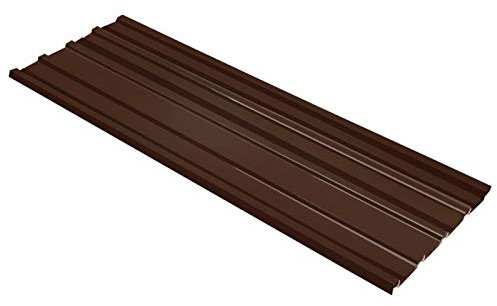 Homgoday Verzinkter Stahl Dachpaneel Braun 129x45cm für Garagen und Schuppen Model145721