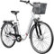 ZÜNDAPP E Bike Damen Fahrrad 28 Zoll | Ebike City Erwachsene 155-190 cm | Retro E-Bike 7 Gang Shimano Schaltung Rücktrittbremse | Elektro Fahrräder mit Licht Z517 (weiß/Beere, 48 cm)