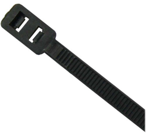 InLine 59976S - Bridas para cables (100 unidades, doble cabeza, 300 x 4,8 mm), color negro
