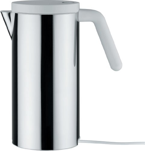 Alessi WA09 W/UK Bouilloire Électrique Acier Inoxydable Blanc 25,00 x 13,00 x 27,50 cm