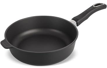 Original Gundel GUSS-BRATPFANNE hoch, Ø 24 cm, Höhe 7,5 cm, BIOTAN-Oberfläche, PFOA-frei, Akku-Therm Boden - fester Stiel